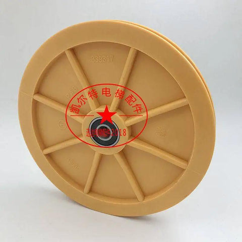 Beige Speed Limiter Tensioner For Elevators 3300AP GBP 839317 Diameter 200x19x6201 heavy-duty wheel replacement