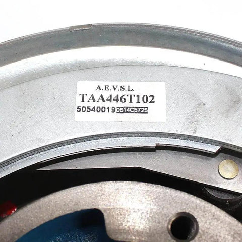 Close-up view of One Piece Elevator Speed Limiter Wheels Accessory Kit, model TAA446T102, labeled for elevator systems.