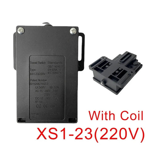 Elevator Travel Switch 220V 24V Machine Roomless Speed Limiter Accessory Kit with Coil, model XS1-23 for safe control.