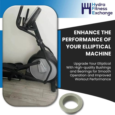 Elliptical machine with focus on Lower Handle Bar Plastic Bushing And Spacer Replacement Part P060451 and sleeve bearings