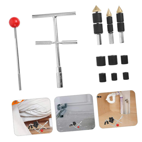 Emergency Water Stopper Kit with copper and stainless steel tools for plumbing quick fix no drain needed leak proof solution