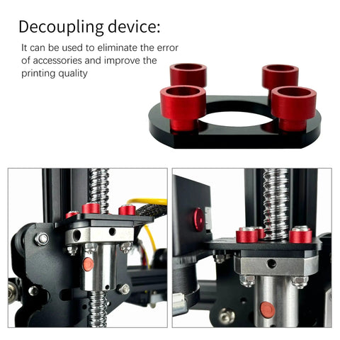 Dual Z Axis Ball Screw SFU1204 Upgrade Kit for Ender 3 Pro, 3 V2, 3 Neo 3D Printer close-ups with decoupling device