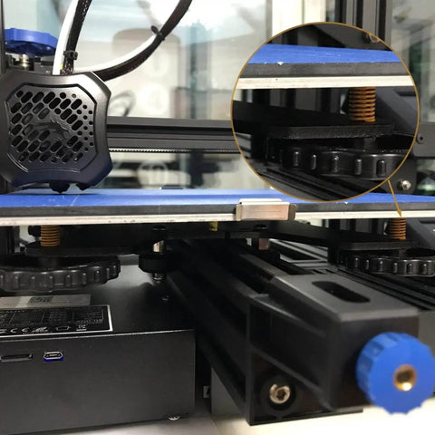 Eight Pack Heated Bed Leveling Springs for Ender 3 Series 3D Printers installed for stable bed connection in Creality Ender 3 Pro V2.