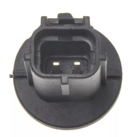 Engine coolant temperature sensor, black plastic housing with two electrical connector pins