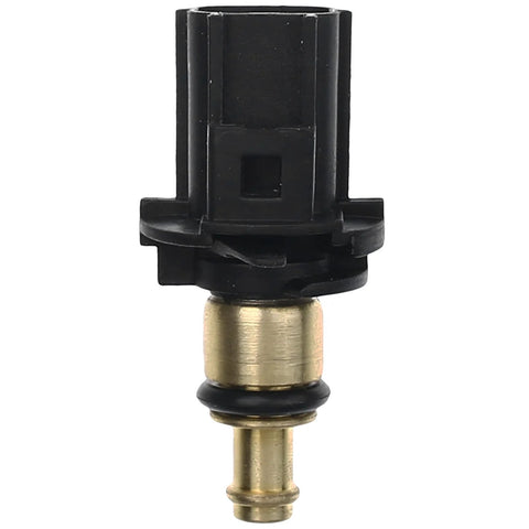 Engine coolant temperature sensor with black plastic housing, brass stem and O-ring