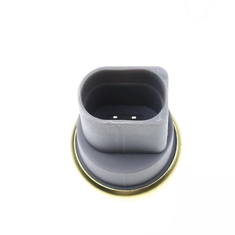 Engine coolant temperature sensor, gray plastic housing, two-pin connector, round mounting gasket.