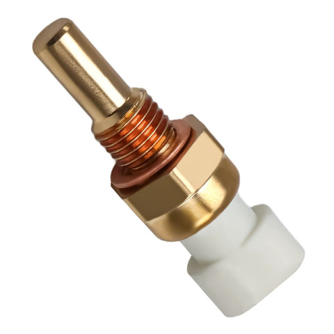 LQYLMY coolant temperature sensor, brass threaded body with white plastic connector