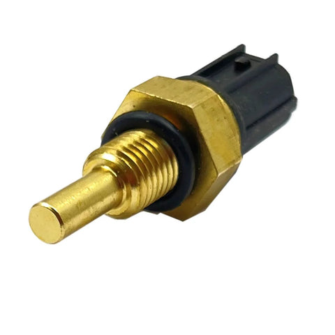FainWan engine coolant temperature sensor with brass threaded probe and black plastic connector for Honda vehicles