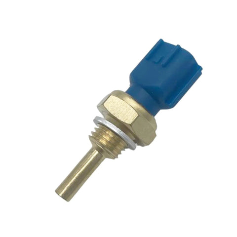 Mteycei Engine coolant temperature sensor with blue plastic electrical connector and brass threaded stem