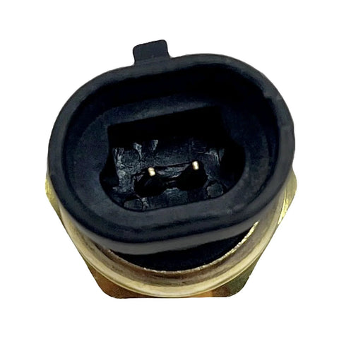 YCUPONE engine coolant temperature sensor with pigtail connector, two-pin black plastic socket, brass threaded body