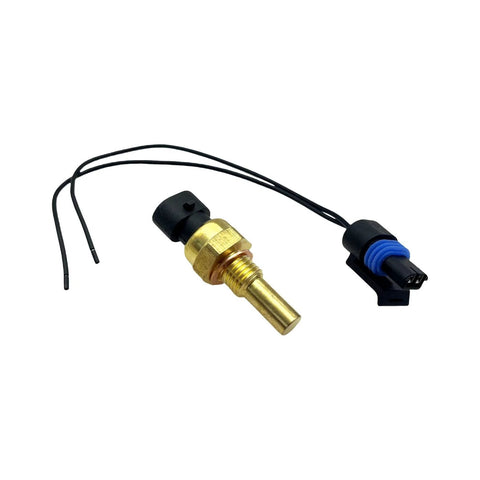 YCUPONE engine coolant temperature sensor with pigtail, brass body and threaded probe
