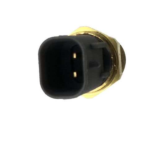DEVMO engine coolant temperature sensor switch with 2-pin black connector and brass threaded body