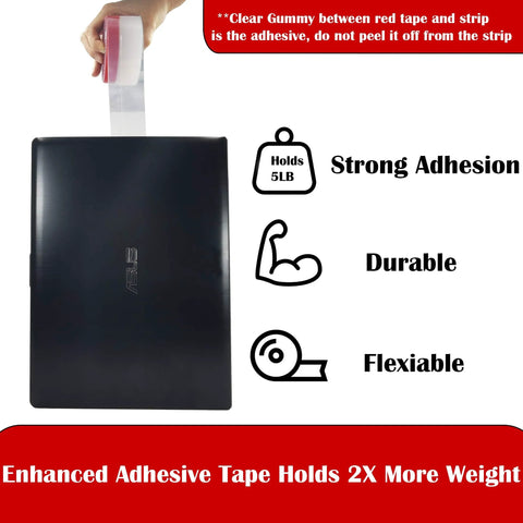 Brandzini clear weather stripping tape, transparent silicone door draft seal, 2 packs, 10 m total