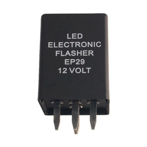 EP29N 4-Pin LED Flasher Relay Fix For Hyper Flash In 12V Turn Signals, LED Compatible Electronic Module For 1996-2005 GM Vehicles, front view