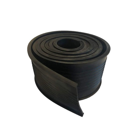 DURA-LIFT garage door weather seal roll, double-T rubber, black, for 8' wide doors.