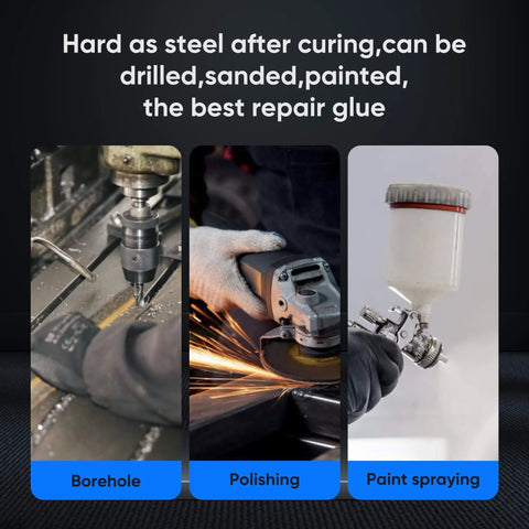 Heavy Duty Epoxy Adhesive For Metal, Plastic, Ceramic, Wood And Glass, Waterproof, Sets In Five Minutes And Cures To Steel Strong Bond