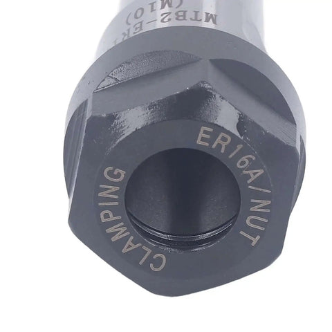 Close-up of a Heavy Duty Workhorse Morse Shank Holder ER16 M10 Manganese Steel For CNC Lathe Drilling And Milling Machines With ER16A Wrench