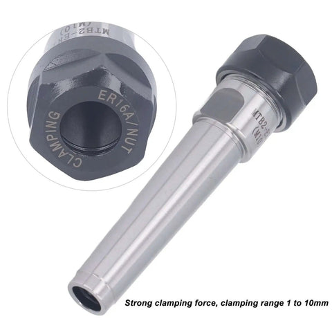 Heavy Duty Workhorse Morse Shank Holder ER16 M10 Manganese Steel For CNC Lathe Drilling And Milling Machines, ER16A view