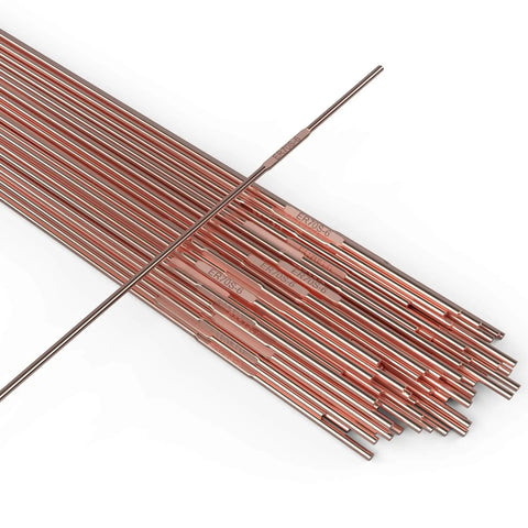 ER70S-6 TIG Welding Rod For Mild Steel 3 32nd Inch Diameter 16 Inch Length 5 Pound Pack displayed against white background