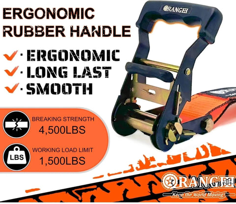Wheel Chock Tie Down Kit With Rubber Grip Sleeve For Trailer E Track System Keeps Your ATV UTV Lawn Mower Small Tractor Locked In Tight 1500lb Working Load, ergonomic handle, 4500lbs breaking strength.