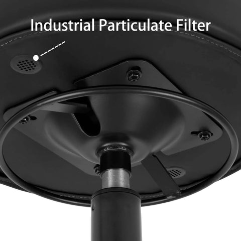 Underside view of All Purpose Ergonomic Stool With Adjustable Seat And Non Swivel Glide Base For Cleanrooms Labs Medical Offices Classrooms