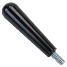 Ergonomic Tapered 3/8-16 Thread Size Handle Replacement For Woodworking Hand Tools And Chisels in black with tapered design