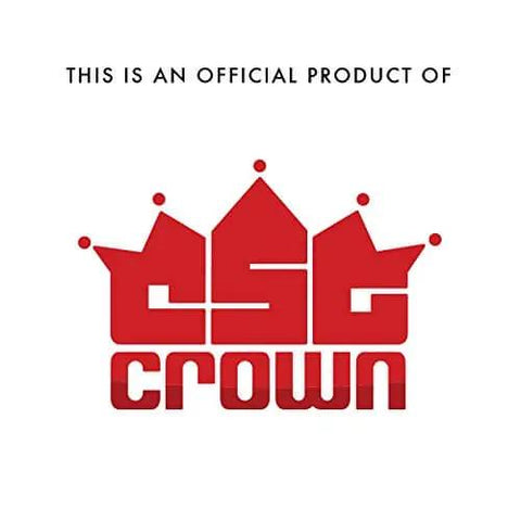 Company logo with text 'This is an official product of EST Crown' featuring a red crown design.