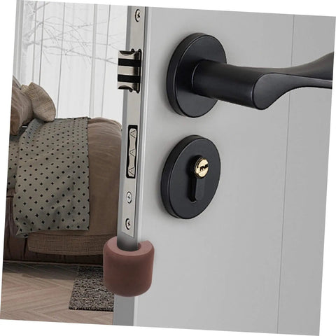 3 Pack EVA Door Clamps And Door Stops For Finger Pinch Guard And Anti Slam Edge Protector installed on interior door