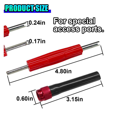 ZIMISI EVAP service port adapter kit with red plastic handle and metal probes for automotive smoke testing