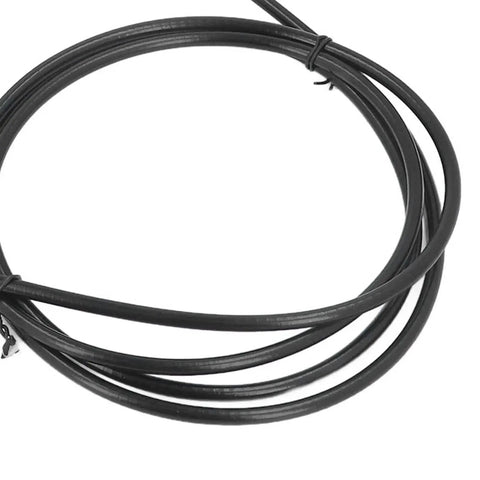 Coiled 2.5m Quick Response Excavator Throttle Cable For EX230 Replacement Easy Install PU Cable With Stainless Joint visible in focus