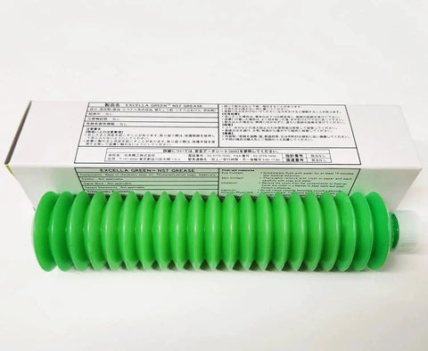 Excella Green NS7 Low Torque Synthetic Grease For High Speed Linear Guides And Ball Screws 80g tube front view with packaging
