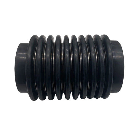 Exhaust bellows for Volvo Penta marine engines, black rubber corrugated bellows with end flanges