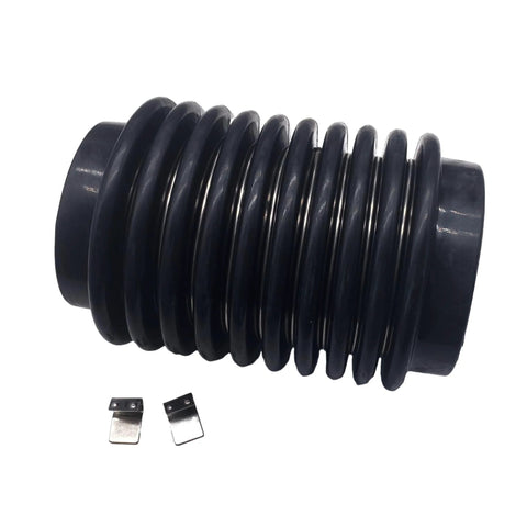 Exhaust Bellows For Volvo Penta AQ Sterndrive Engines Fits AQ200 250 270 275 280 280DP 290 290DP Replaces OEM 876631 875848 Sierra 18-2758 GLM 89020 Mallory 9-72708 24 To 430 HP Marine Boat Engine Parts, with 2 clips.