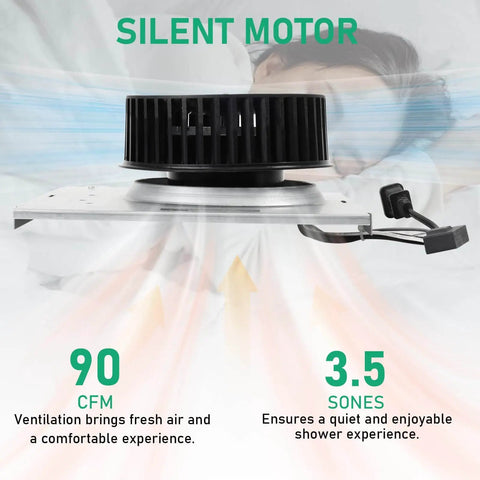Premium Replacement Exhaust Fan For Nutone 671 And 672 Series 9 Inch 3.5 Sones Model 671 672 Compatible With Broan 750 751 752
