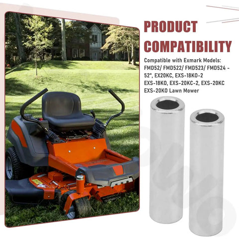 2 Pack Bearing Sleeve 1-513034 and Idler Bushing Pivot 1-603384 with Exmark Toro mower