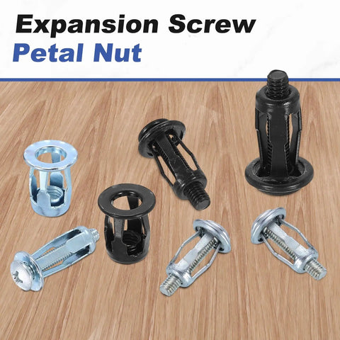 Expansion Rivet Nut Fasteners Set In 25 Pieces M8x21mm Jack Nuts For Hollow Walls Carbon Steel With Zinc Finish Threaded Insert