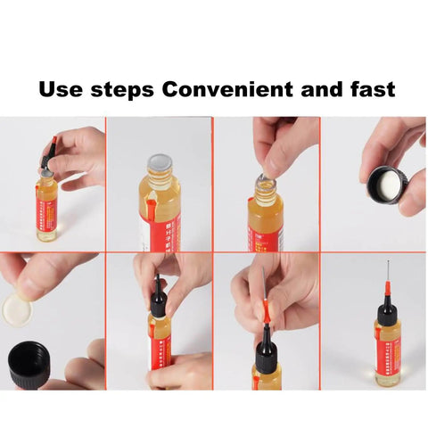 Application steps for Extend Door Lock Hinge Lubricant 60ml Grease And Penetrating Oil For No More Squeaks And Smoother Sliding