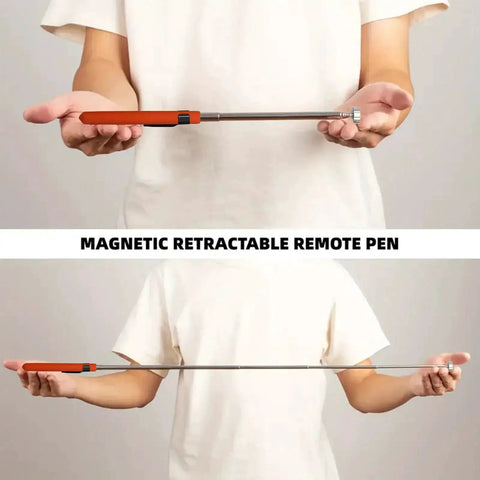 Extendable Magnetic Pick Up Tool Telescoping Magnet Stick With 2 To 20 Pound Lifting Capacity Durable Metal Body And 7 To 30 Inch Reach For Retrieving Metal Objects From Tight Spots In Garages Workshops And Automotive Spaces Orange Finish