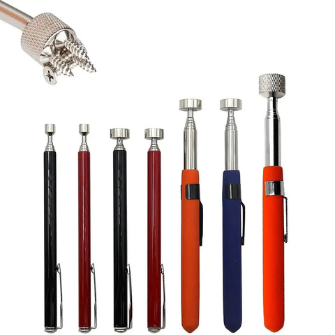 Extendable Magnetic Pick Up Tool Telescoping Magnet Stick With 2 To 20 Pound Lifting Capacity Durable Metal Body And 7 To 30 Inch Reach For Retrieving Metal Objects From Tight Spots In Garages Workshops And Automotive Spaces Orange Finish in assorted colors