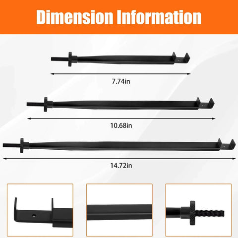 Extension Clamp Wrench Extender Tool Premium Extension Clamp And Wrench Extender For Vise Grips Pipe Vise Wrench And Hose Clamp Multi Tools Tri Pack dimensions