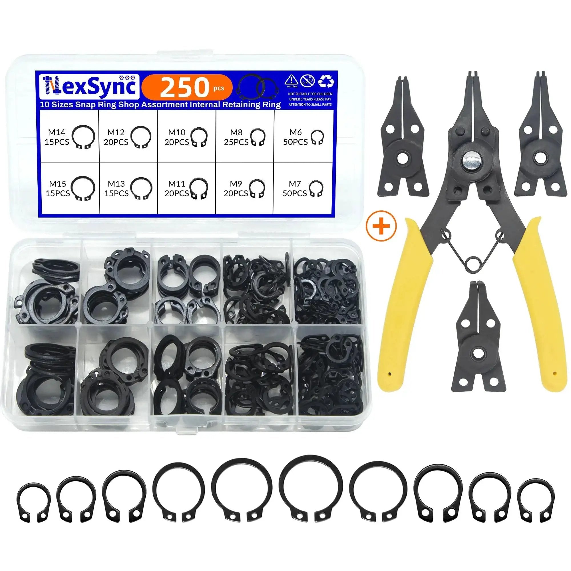 external retaining rings kit - 250 Piece C Clip Set 🍁 ...