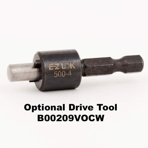 Optional drive tool for Threaded Insert For Metal 12L14 Carbon Steel 5/16-18 Internal Threads And 1/2-13 External Threads by E Z LOK