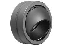 GE30GS spherical bushing metric single unit, high-carbon steel steel-on-steel plain bearing, 30 mm shaft, side view