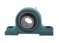 Front view of 30mm Pillow Block UC306 Insert with Wide Inner Ring, Heavy Duty Set-Screw Locking Sealed Ball Bearing for AO306 Cast Iron Housing