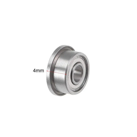Side view of F693ZZ Flanged Ball Bearing 3x8x4mm Shielded Chrome Steel for Precision in RC Hobby and DIY Projects, emphasizing 4mm thickness