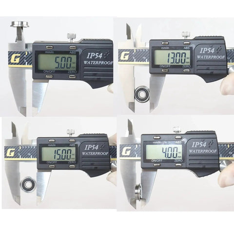 Digital caliper measuring F695-2RS Flanged Ball Bearing ABEC-9 5x13x4mm Double Rubber Sealed Chrome Steel GCr15 for precision