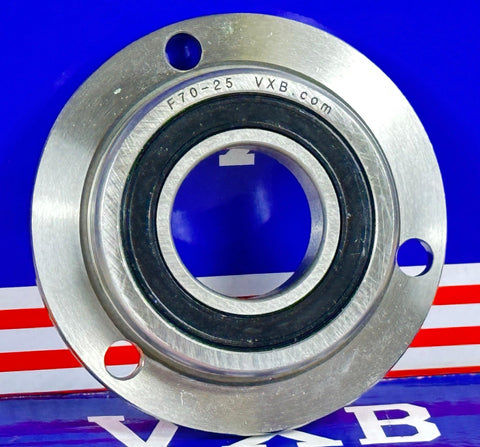 F70-25 Flanged Bearing 25x50x70x12mm for Embroidery Machine - VXB Ball Bearings