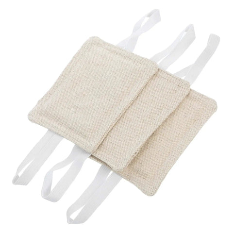 Rectangular fabric pouches with straps, designed as part of the Nine Piece Door Slam Stopper No Drill Silencers For Doors Heavy Duty Closers.
