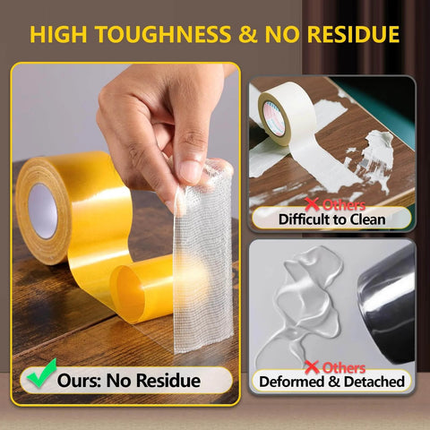 Double Sided Fabric Tape Heavy Duty For Hemming And Bonding 98 Ft Total Sticks Strong Yet Removable Carpet Tape sample usage