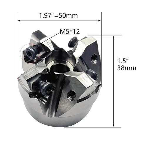 Face Mill Cutter Holder For MFWN9050R 22 4T And R8 FMB22 7 16 Inch Blade Set With WNMU080608 Spanners
